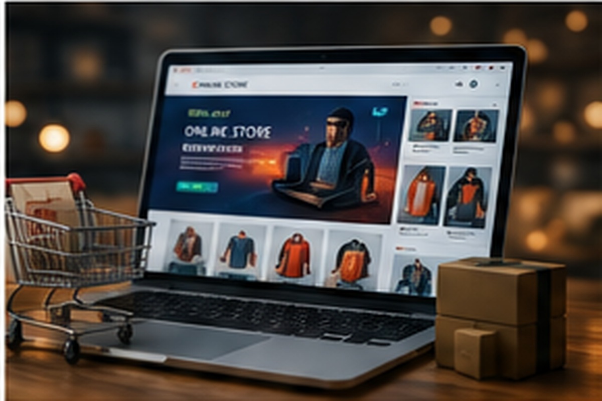 E-commerce website interface